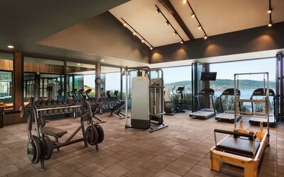 Fitness center at Le Méridien Bodrum Beach Resort.