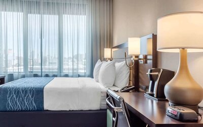 Day use room with natural light at Comfort Inn Prospect Park-Brooklyn.