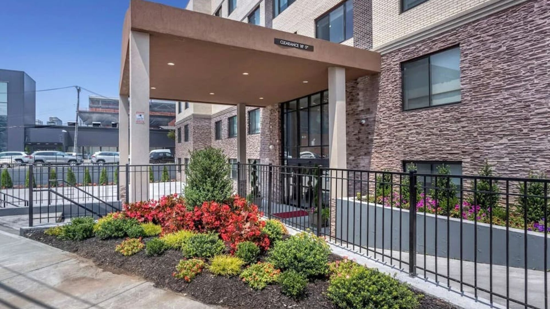 Hotel exterior at Comfort Inn JFK Airport.