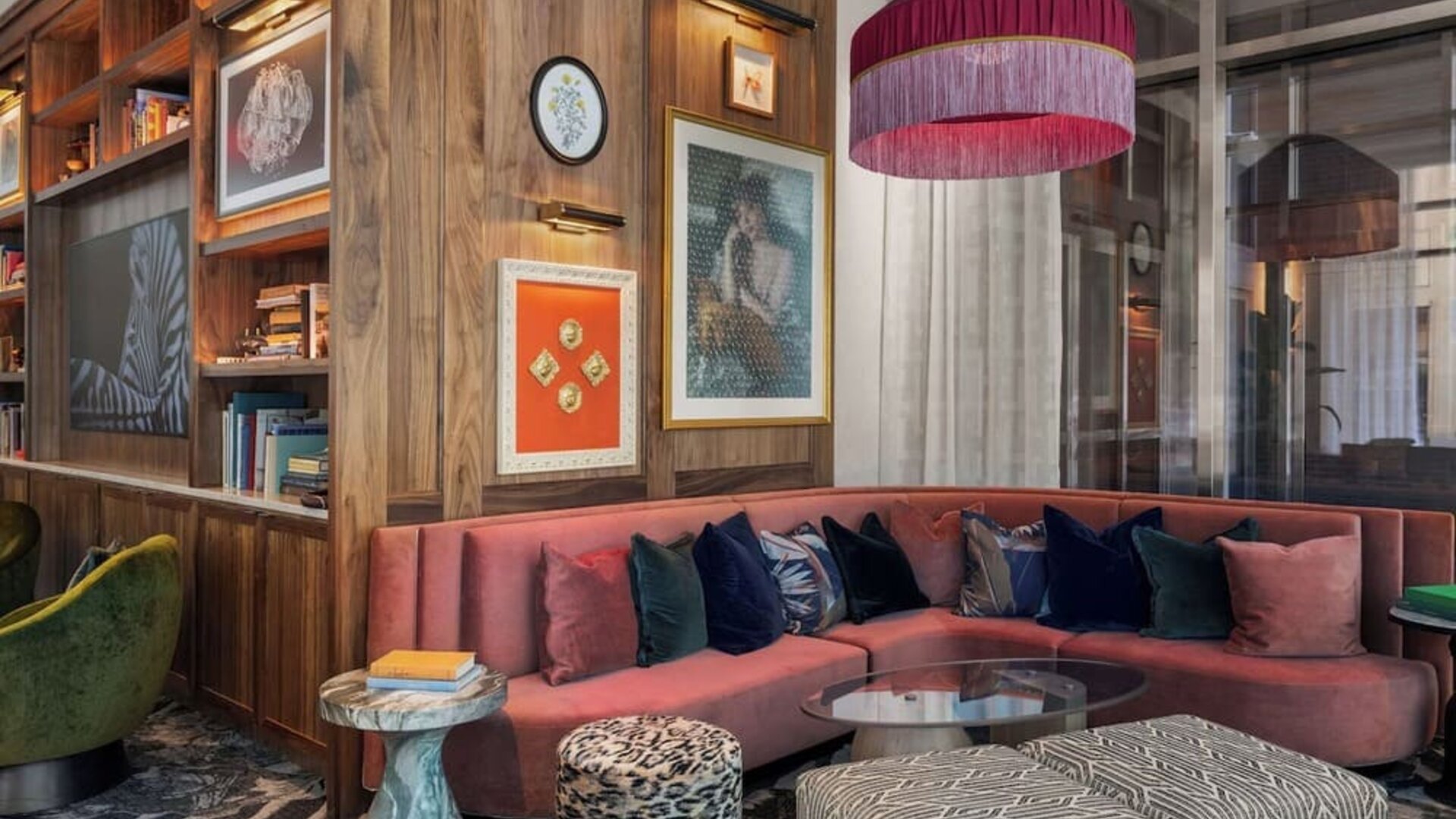 Hotel lobby seating at Sofitel Philadelphia At Rittenhouse Square.