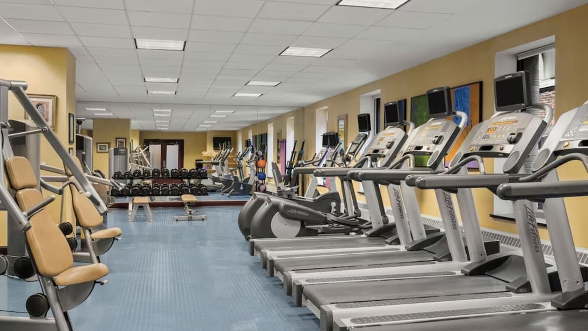 Fitness center available at Sofitel Philadelphia At Rittenhouse Square.