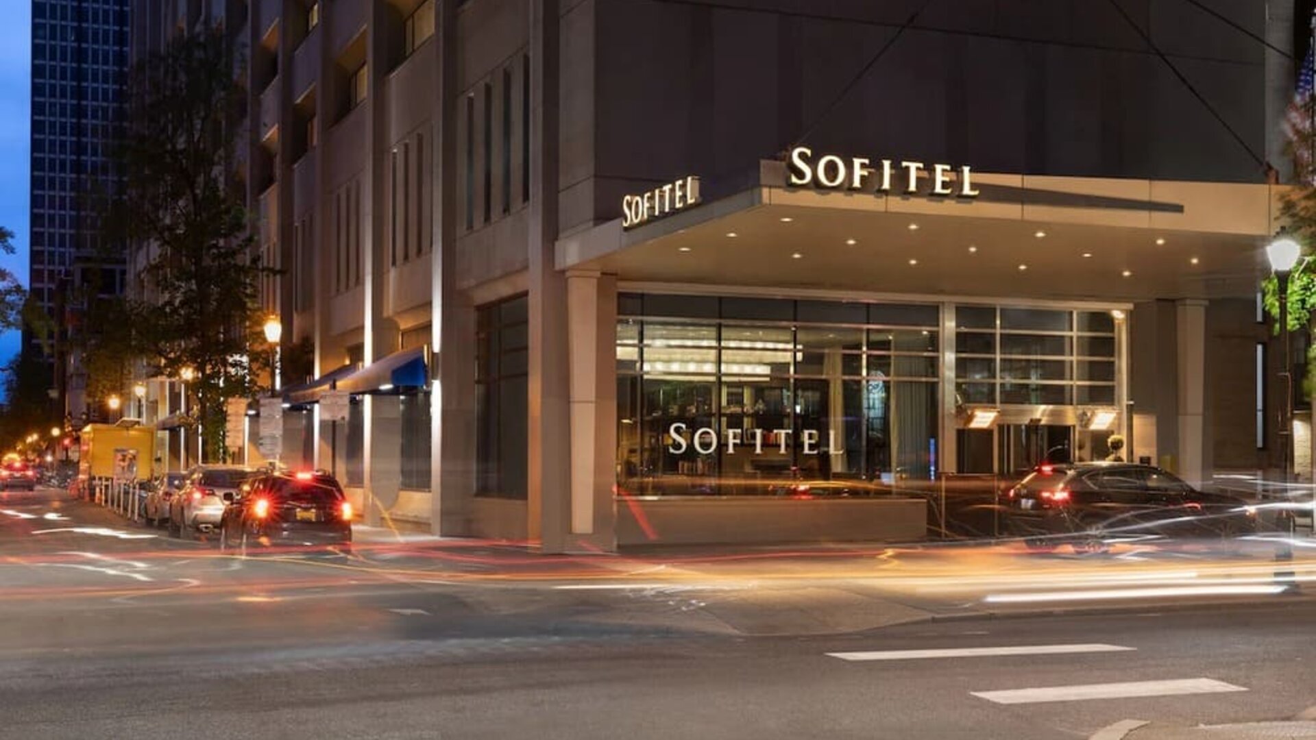 Hotel exterior at Sofitel Philadelphia At Rittenhouse Square.