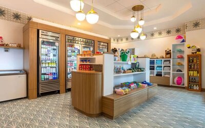 Snack bar and gift shop at Embassy Suites By Hilton Deerfield Beach Resort & Spa.