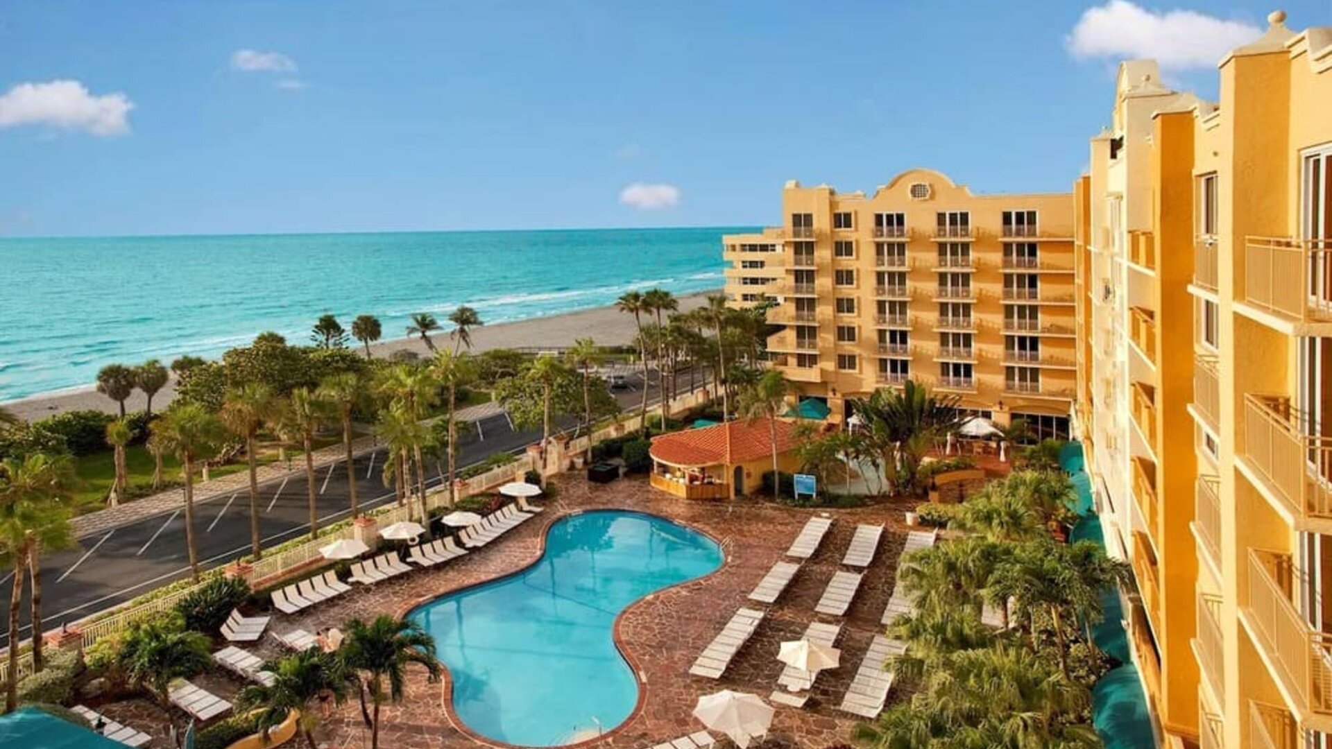 Relaxing hotel stay with beach access at Embassy Suites By Hilton Deerfield Beach Resort & Spa.