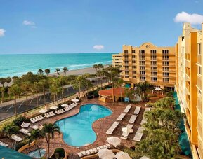 Relaxing hotel stay with beach access at Embassy Suites By Hilton Deerfield Beach Resort & Spa.
