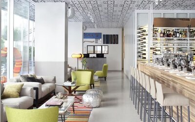 Hotel bar at Mendeli Street Hotel.