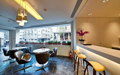 Hotel bar and lounge at Prima Vera Hotel.