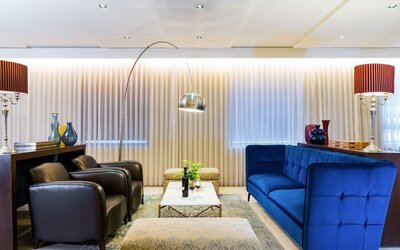 Meeting and coworking space at Prima Royale Hotel.