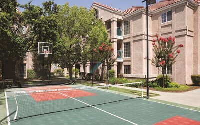 Tennis court at Hyatt House Pleasanton.
