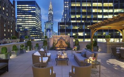 Rooftop views at InterContinental New York Barclay.
