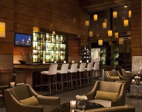 Hotel bar at M Social New York Downtown.