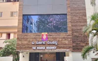 Hotel exterior at The Nisarga Residency.