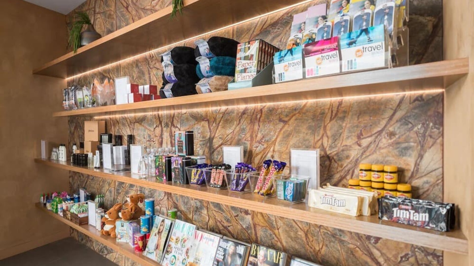 Snack bar and convenience store at Rydges Sydney Airport Hotel.