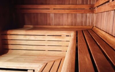 Sauna at DoubleTree By Hilton Brighton Metropole.