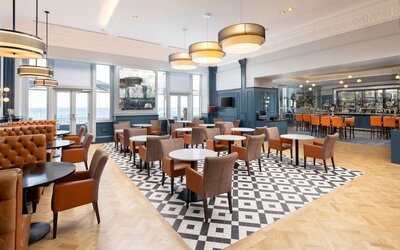 Hotel restaurant at DoubleTree By Hilton Brighton Metropole.