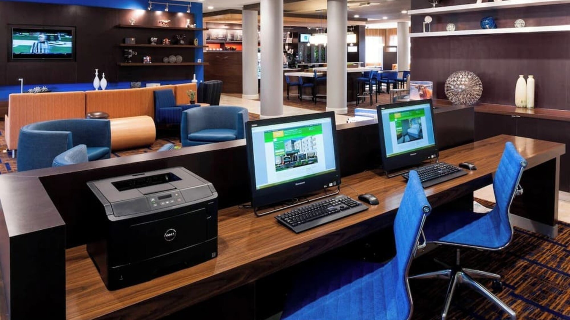 Business center available at Courtyard By Marriott Houston North/ Shenandoah.