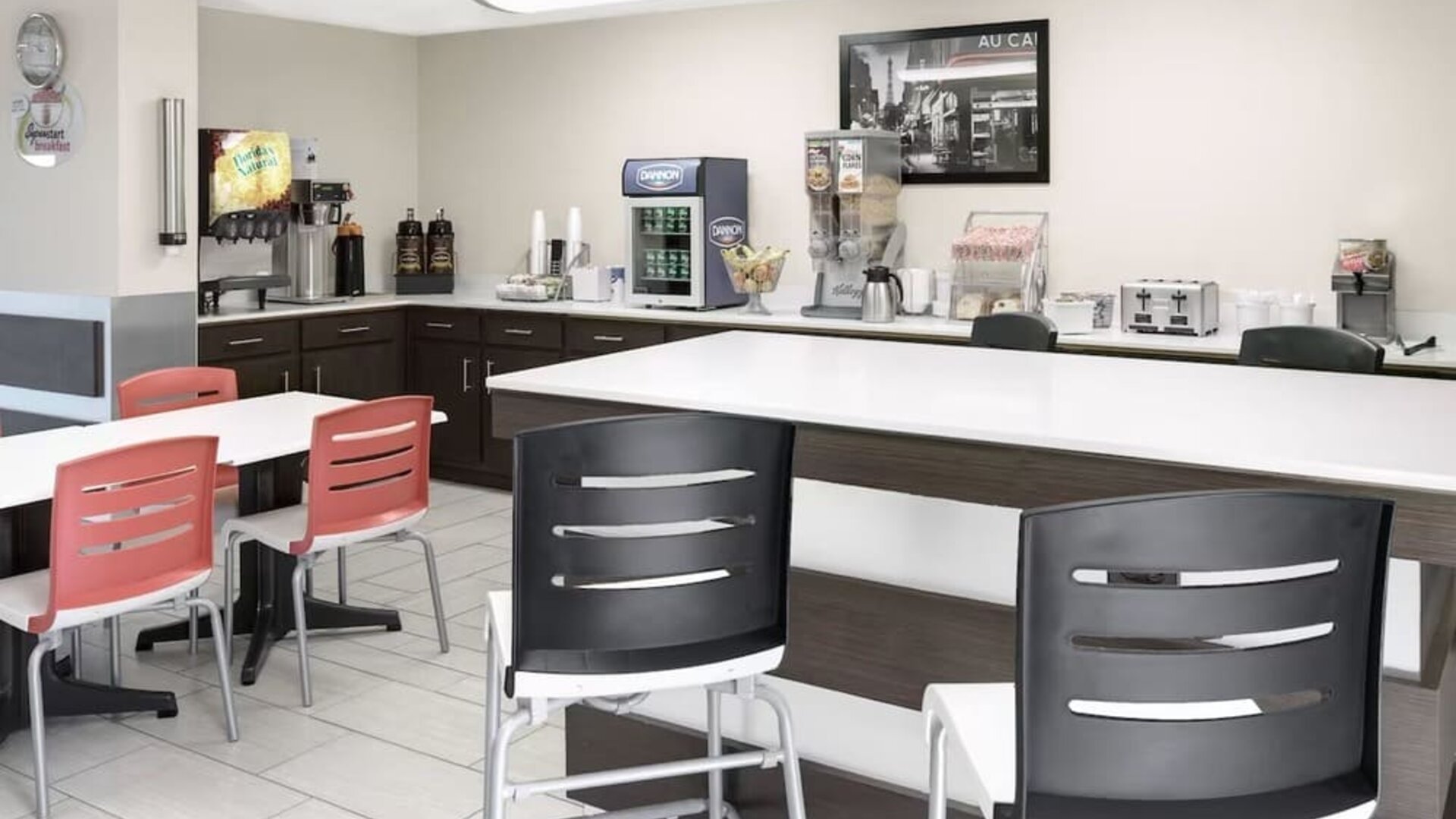 Dining room at Super 8 Bedford DFW Airport West.  