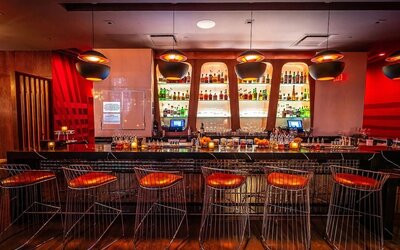 Hotel bar at Aliz Hotel Times Square.