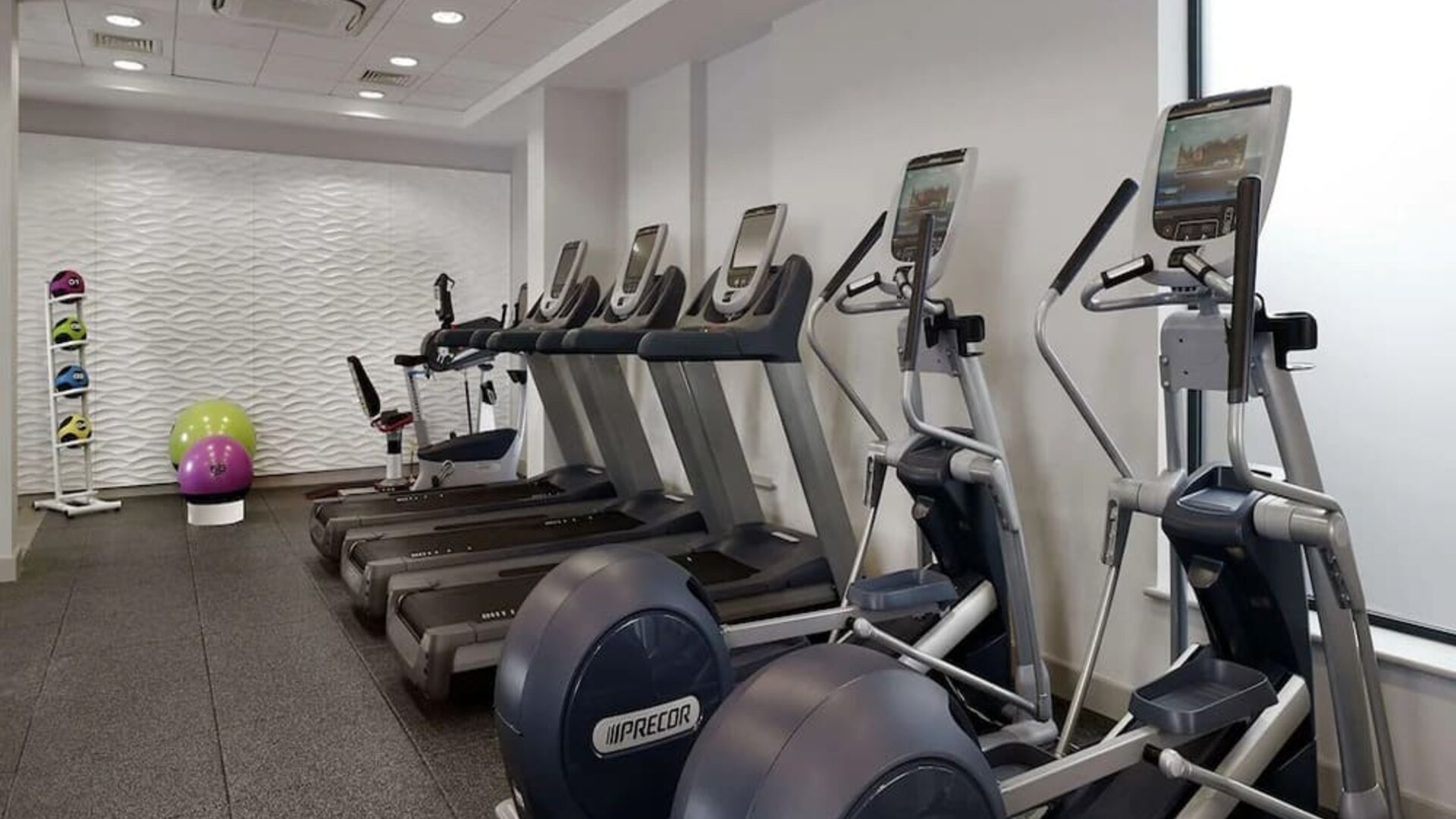 Fitness center available at DoubleTree By Hilton London Angel Kings Cross. 