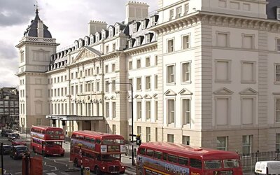 Hotel exterior at Hilton London Paddington.
