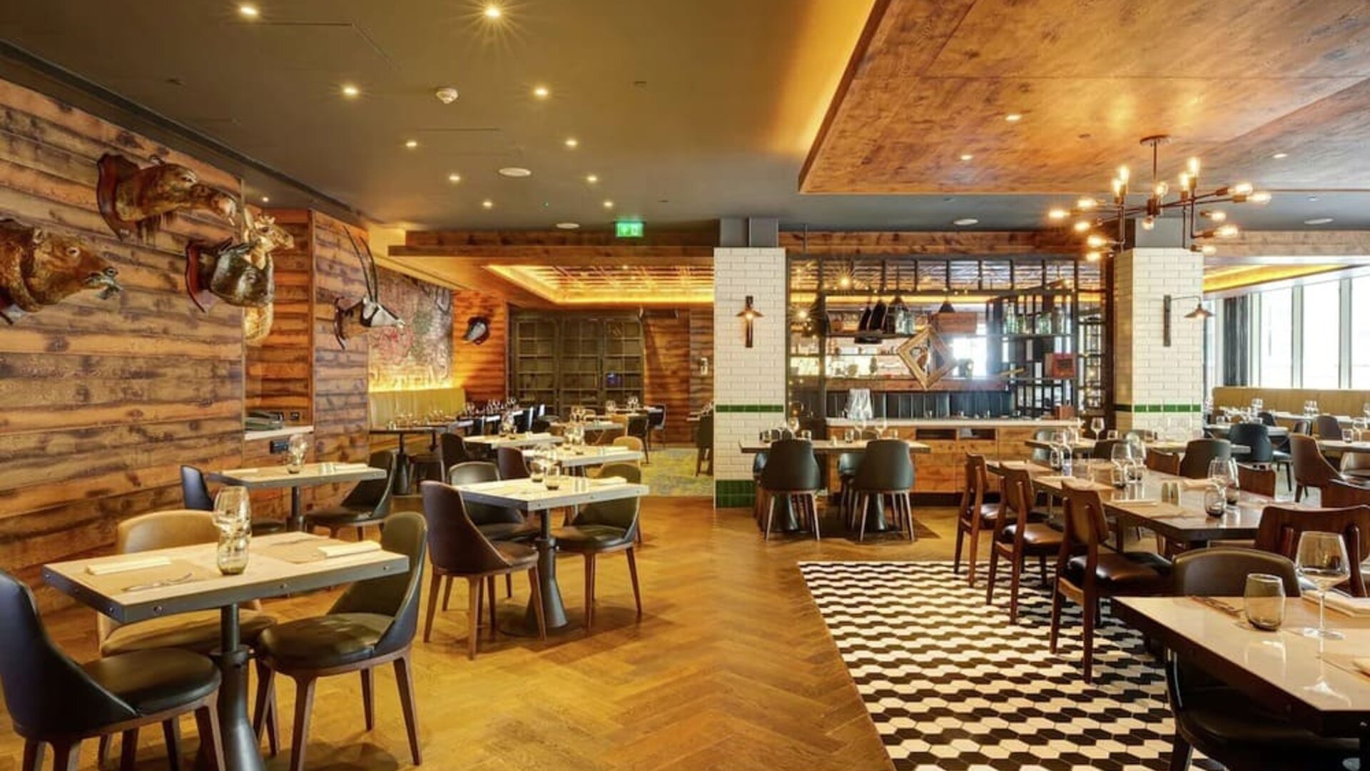 Dining room at Hilton London Bankside.