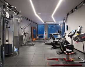 Fitness center available at Hilton London Bankside. 