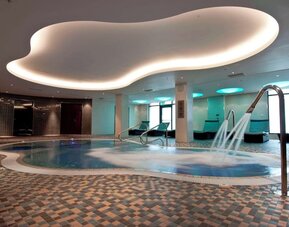 Hydrotherapy pool available at Hilton London Heathrow Airport Terminal 5.
