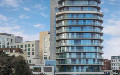 Hotel exterior at Hilton Bournemouth.  