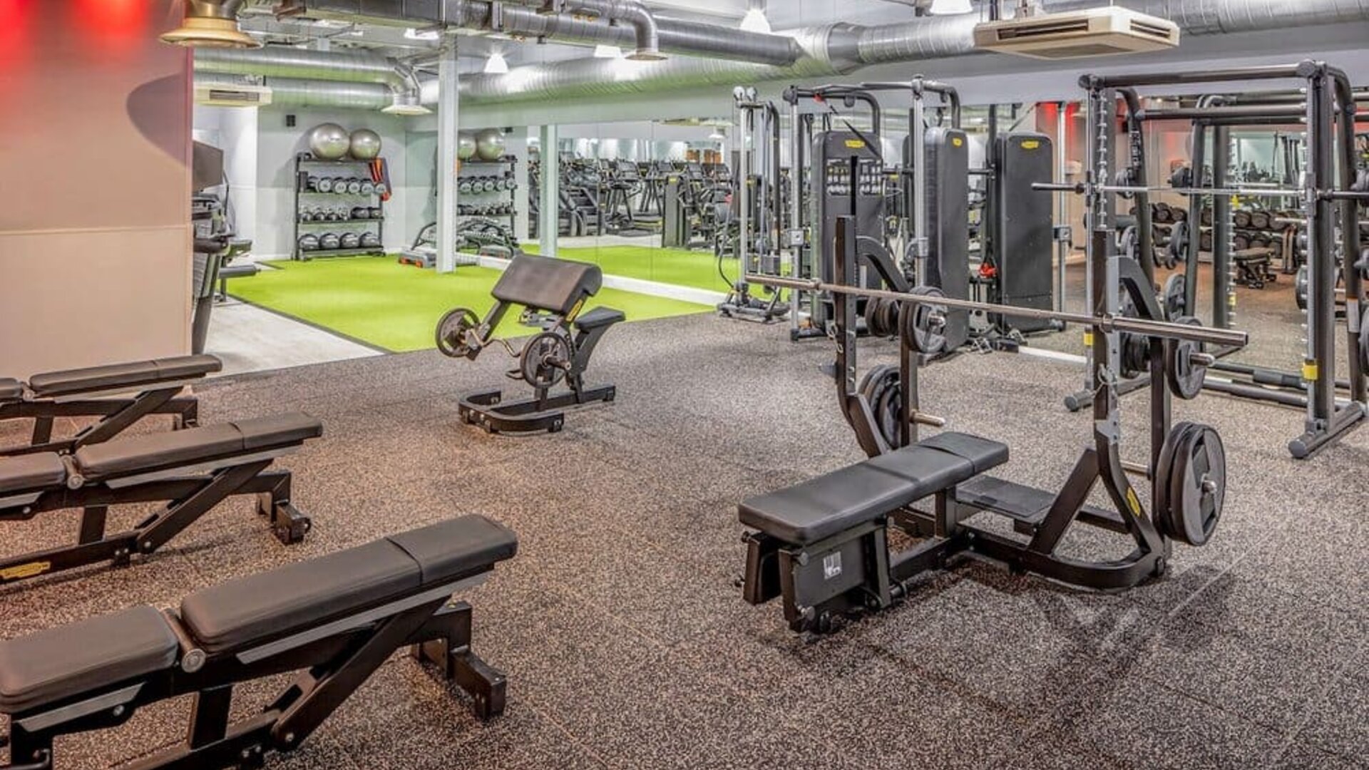 Fitness center available at DoubleTree By Hilton Hotel & Spa Chester. 
