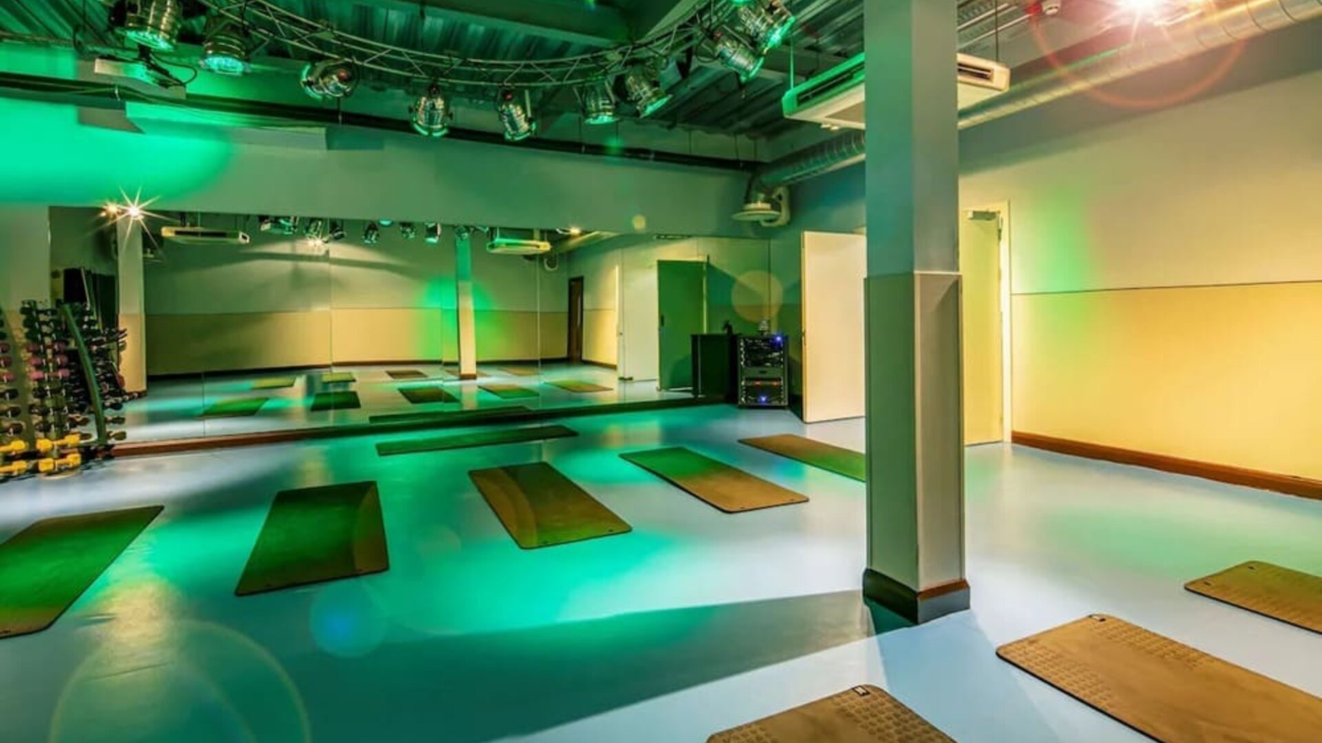 Yoga room available at DoubleTree By Hilton Hotel & Spa Chester.