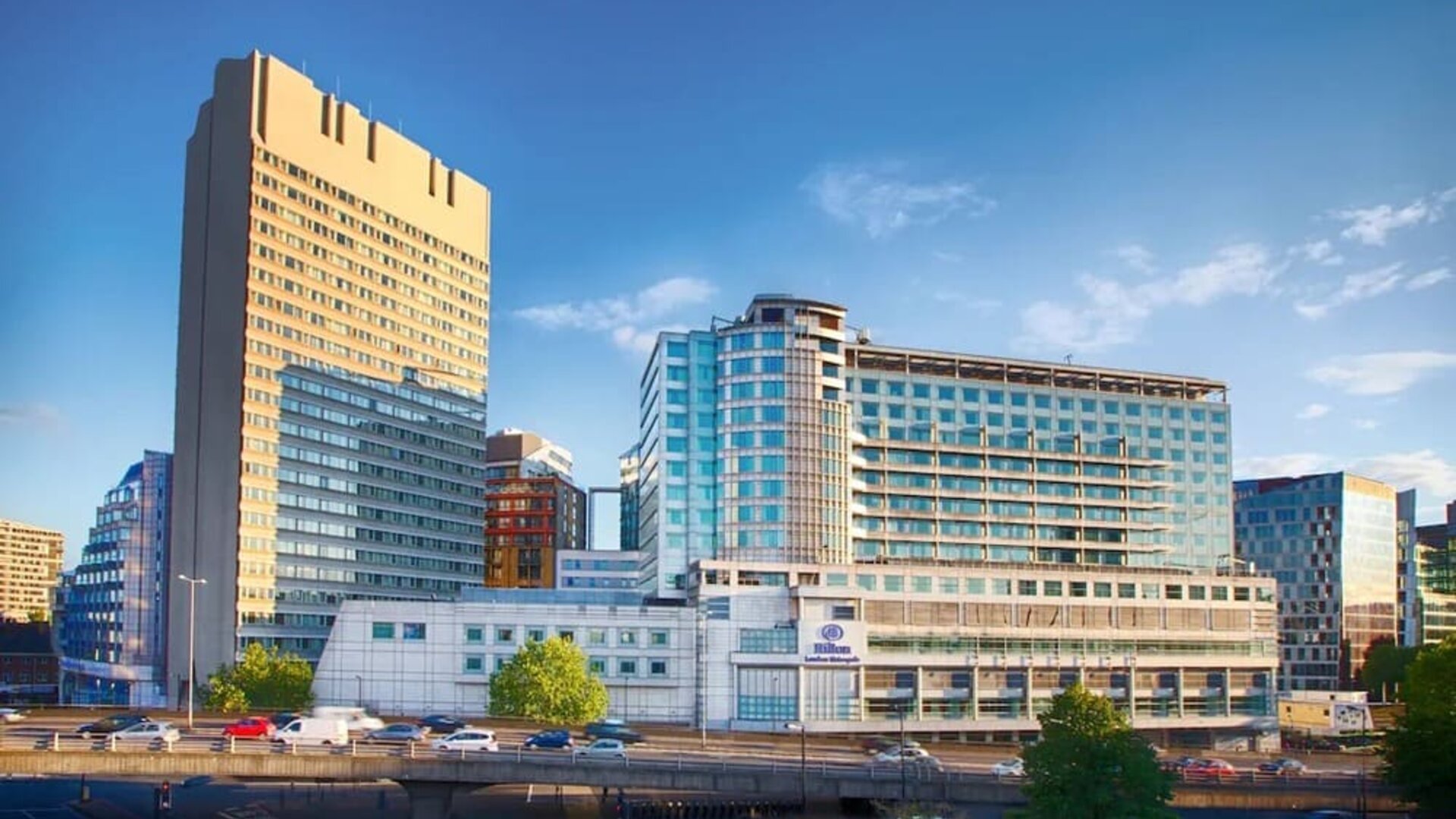 Hotel exterior at Hilton London Metropole.