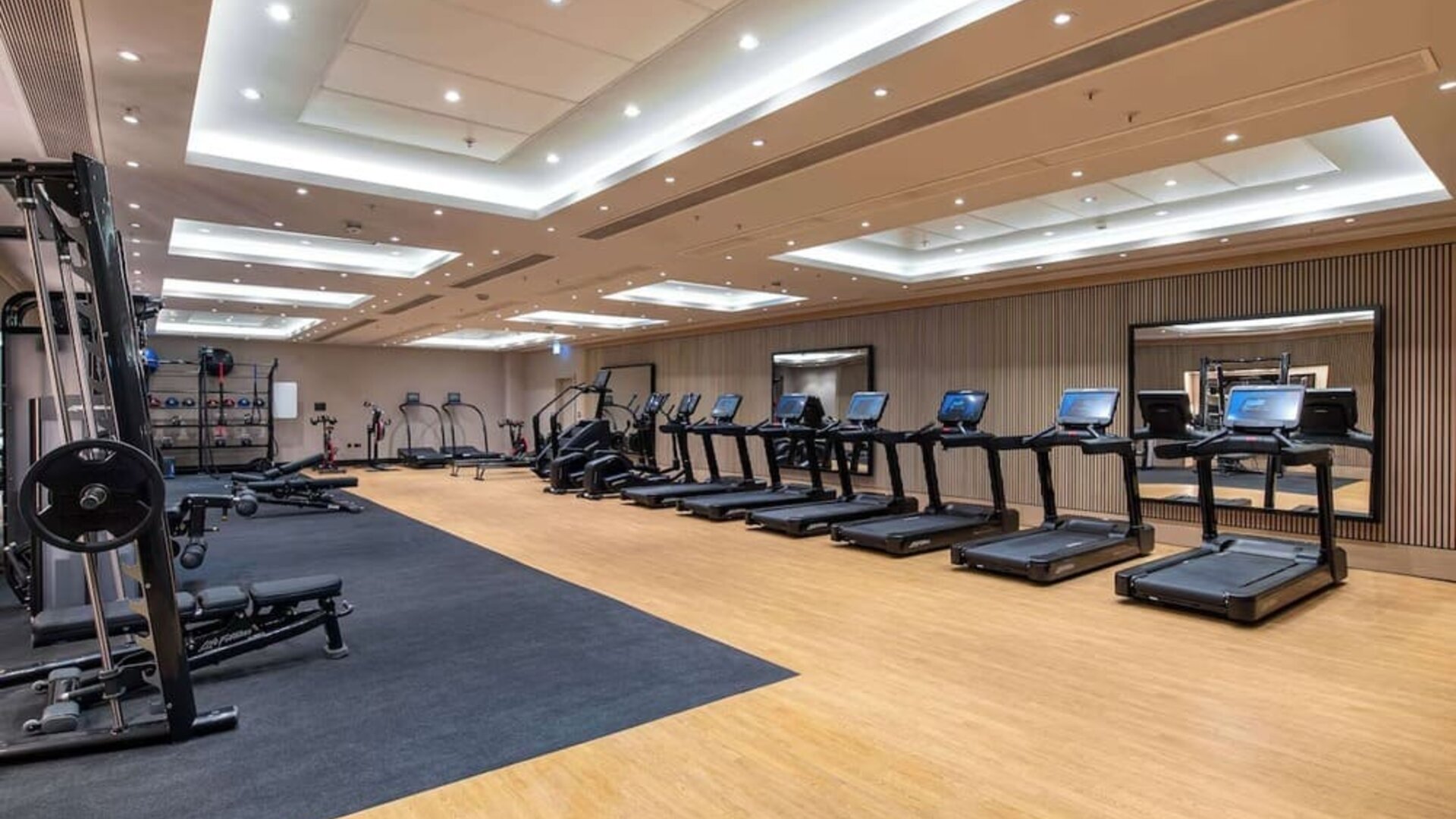 Fitness center available at Hilton London Metropole. 