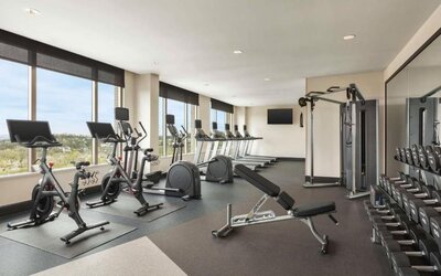 Fitness center at Hilton Garden Inn Nashville West End Avenue.