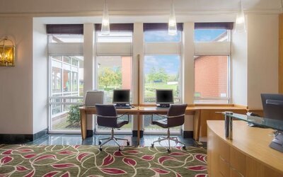 Business center at Hilton Leicester.