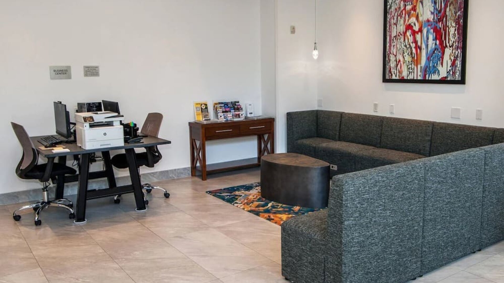 Business center at Fairfield Inn & Suites New York Brooklyn.