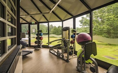 Fitness center available at Hilton Cobham. 