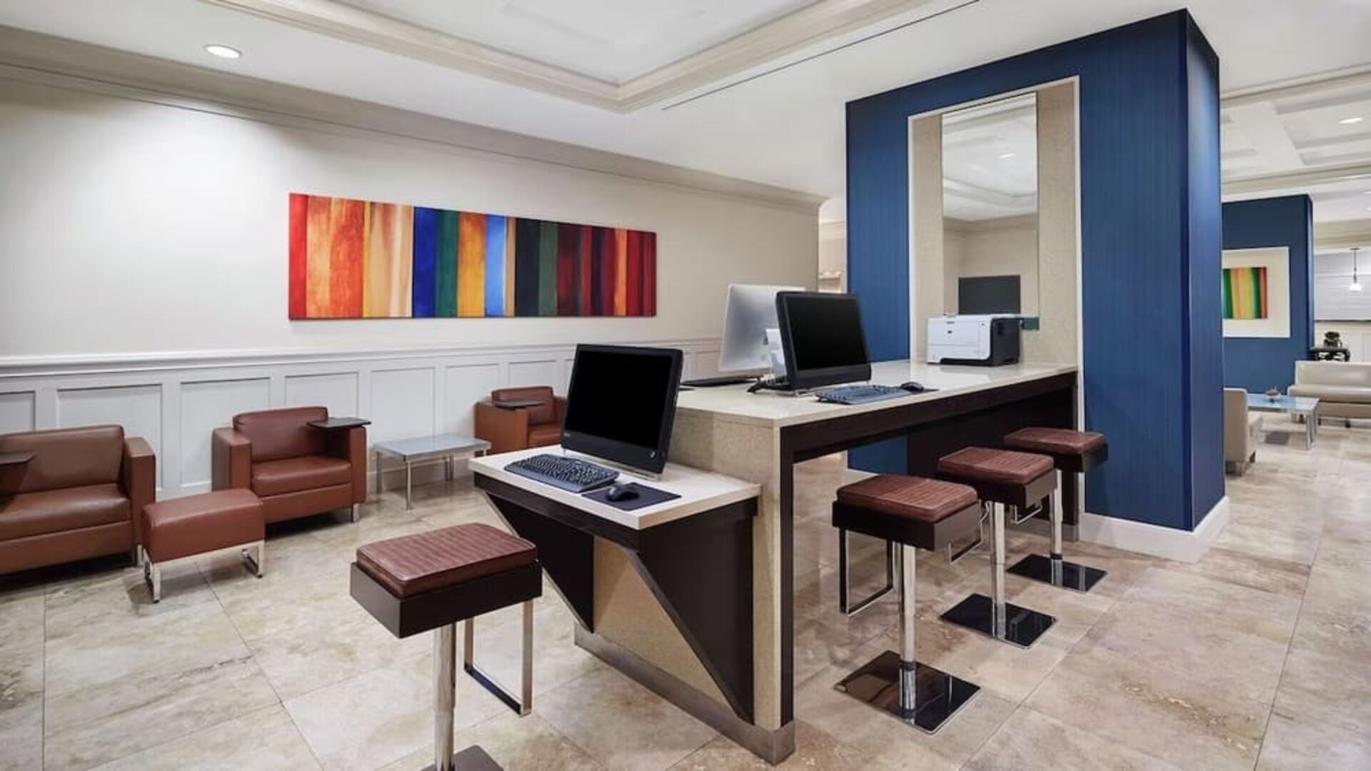 Business center available at DoubleTree By Hilton Sunrise.