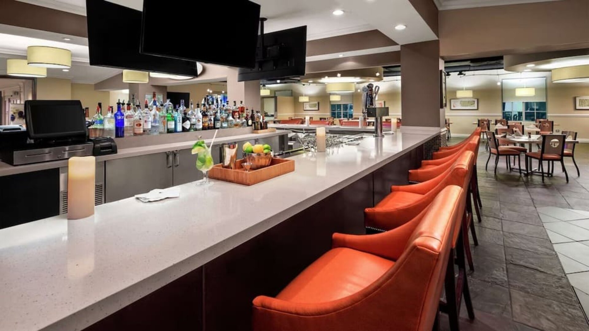Hotel bar at DoubleTree By Hilton Sunrise.