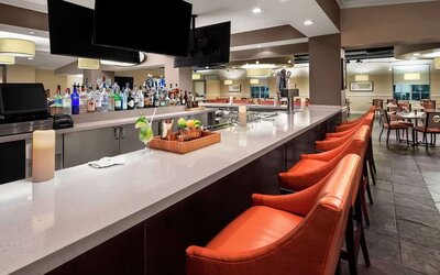 Hotel bar at DoubleTree By Hilton Sunrise.