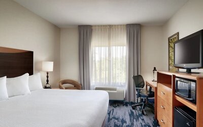 Day use room with work desk at Fairfield Inn & Suites By Marriott Tallahassee Central.