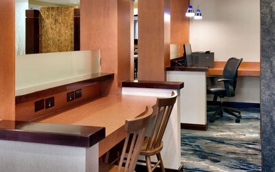 Business center available at Fairfield Inn & Suites By Marriott Tallahassee Central. 