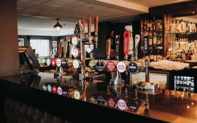 Hotel bar at DoubleTree By Hilton Bristol South - Cadbury House.