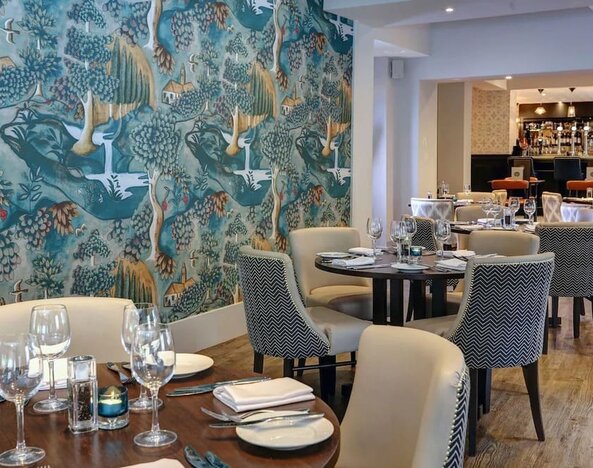 Elegant dining area at DoubleTree By Hilton York.