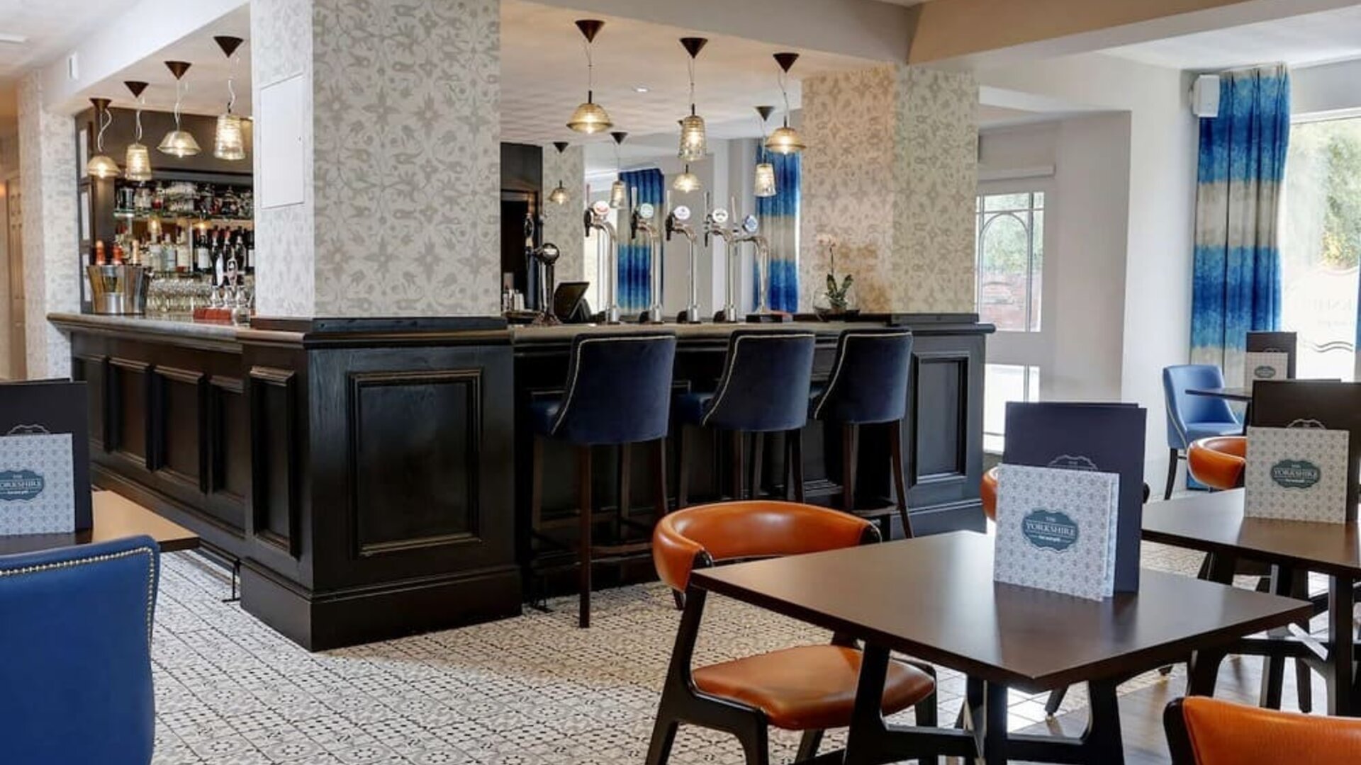 Hotel bar at DoubleTree By Hilton York.