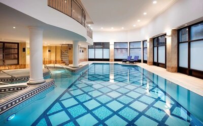 Relaxing indoor pool at Doubletree by Hilton Glasgow Central.