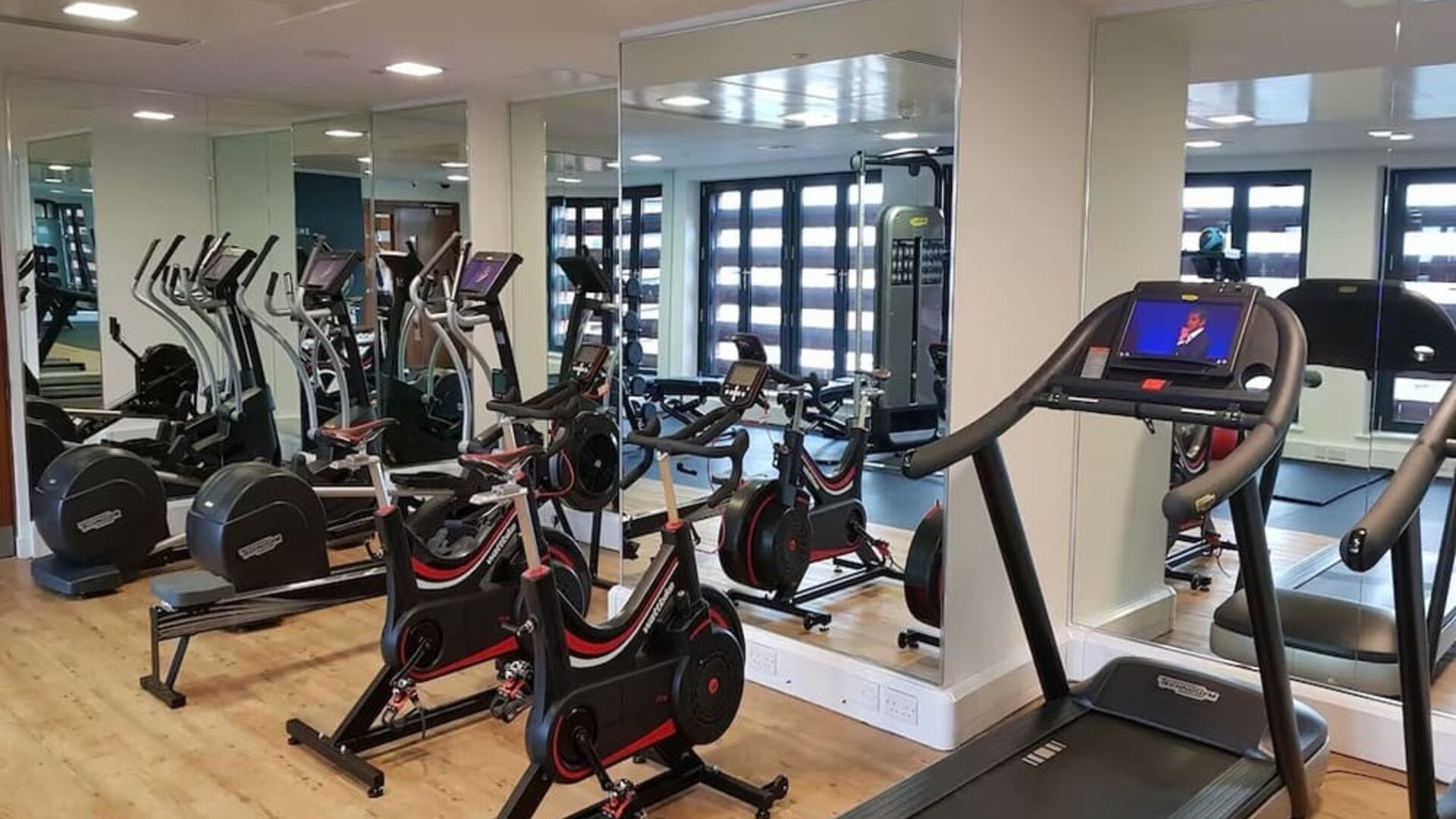 Fitness center available at DoubleTree By Hilton Leeds City Centre.