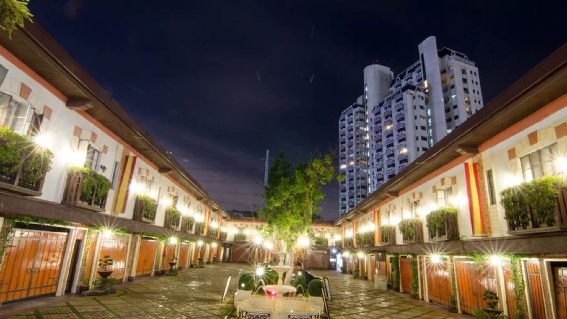 Property exterior at Victoria Court Suites.