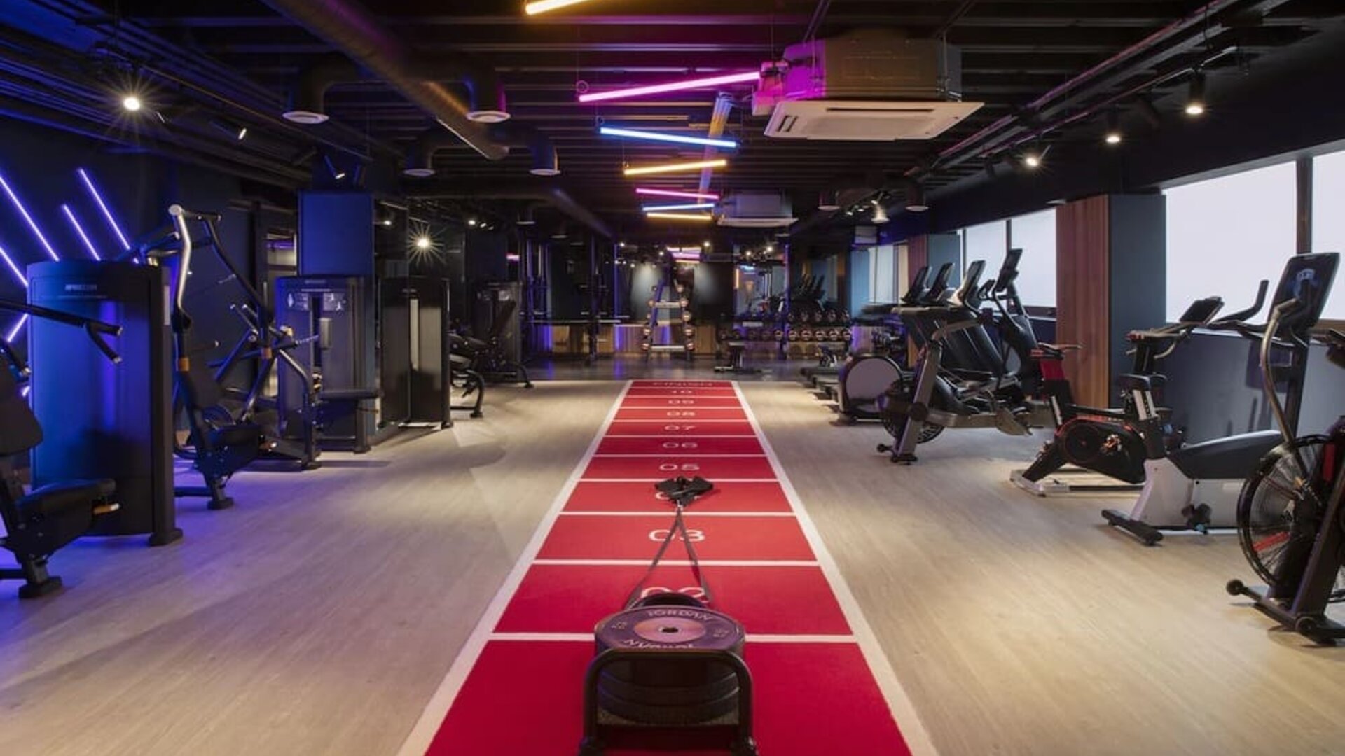 Well equipped fitness facility at Leonardo Royal Hotel Birmingham.