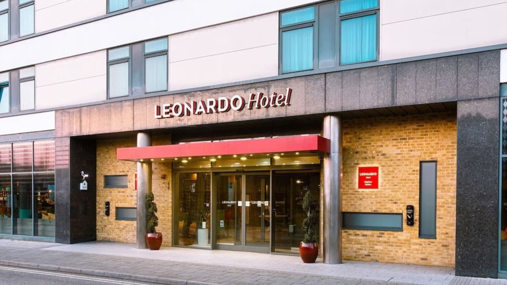 Hotel exterior at Leonardo Hotel Brighton.