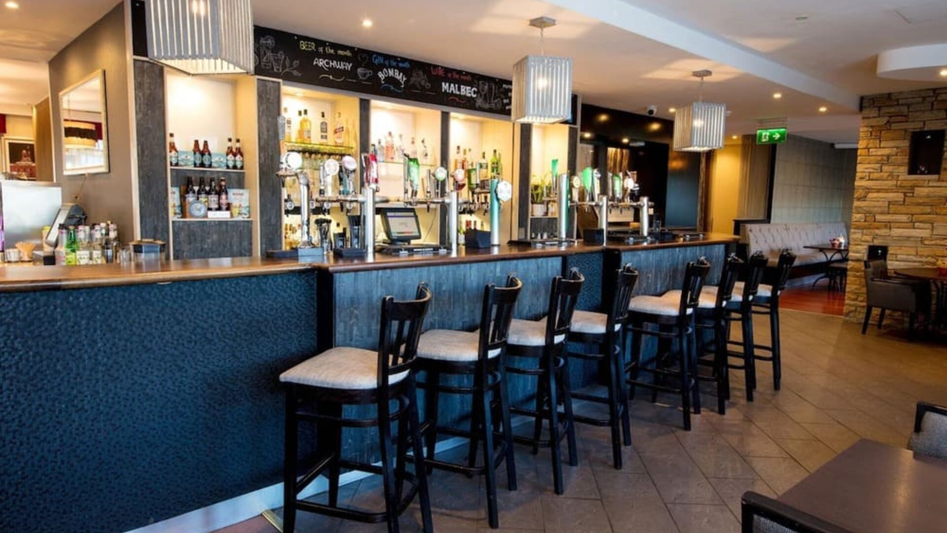 Hotel bar at Leonardo Hotel Cork.